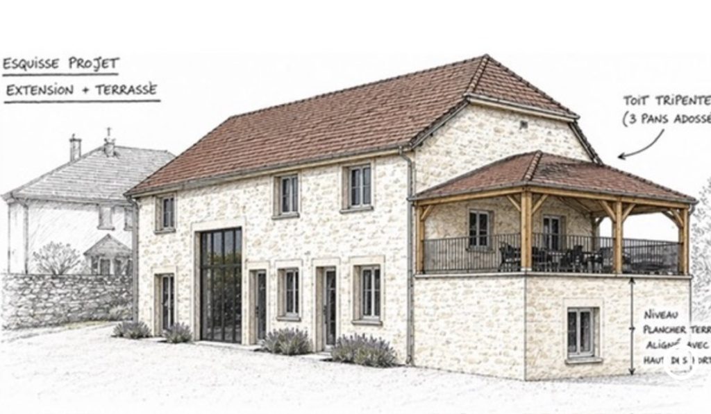 Esquisse cocon dans la grange